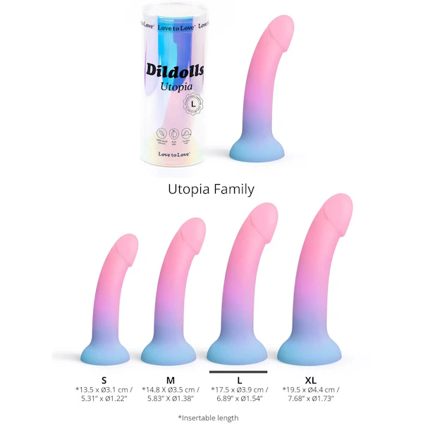 Dildolls Dildos: Utopia - Multiple Sizes